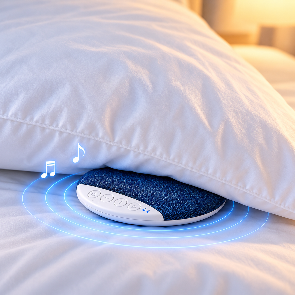 Snoozy™ Bluetooth Pillow Speaker | Ultra-Thin Sleep & Relaxation Speaker